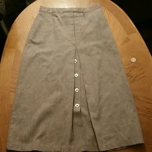 1950-1960s button up skirt 10-11
